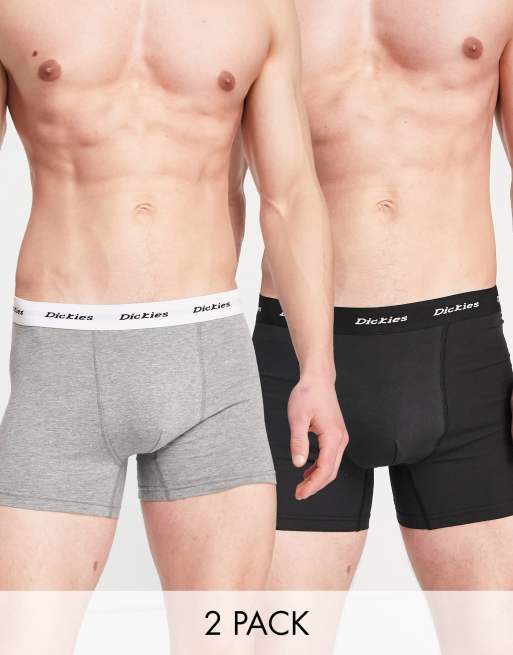 Dickies 2 pack trunk boxers in white multipack