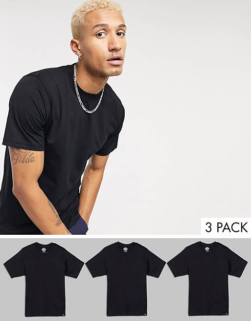 Dickies 3 pack t-shirt in black  