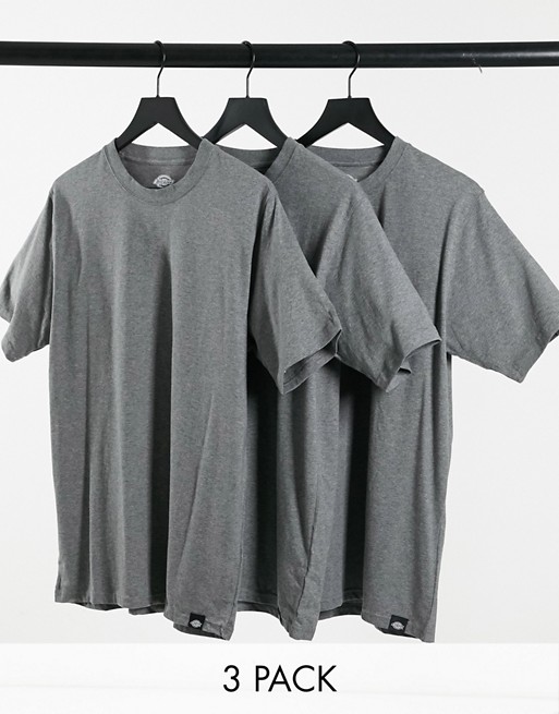Dickies 3-pack t-shirts in grey