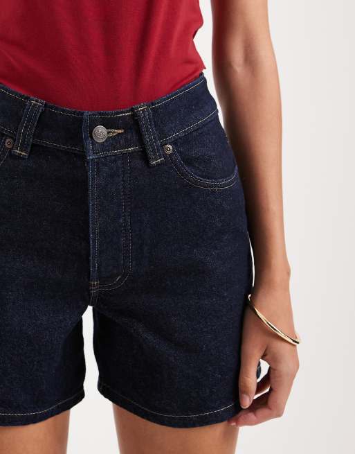 Dickies 5 inch high waist denim shorts in rinsed blue, 5 of 5