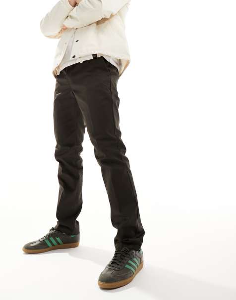 Dickies - 872 - Slim-fit chino werkbroek in donkerbruin - view 1