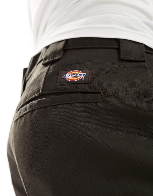 Dickies 872 slim fit work chinos pants in dark brown, 2 of 5