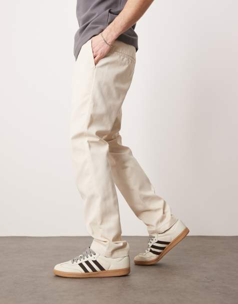 Dickies 872 slim fit work pants in off white - view 1