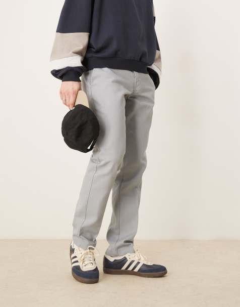 Dickies 872 slim fit work trousers in light grey - view 1