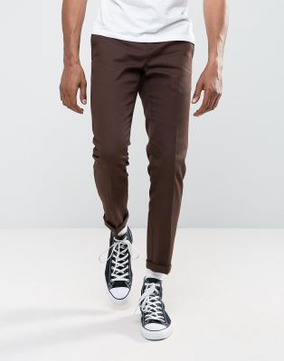 dickies slim fit brown