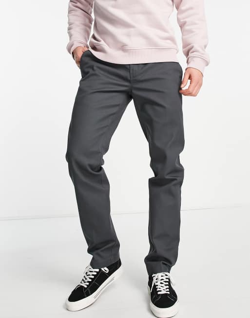 Dickies 872 work pants in charcoal grey slim fit GREY ASOS