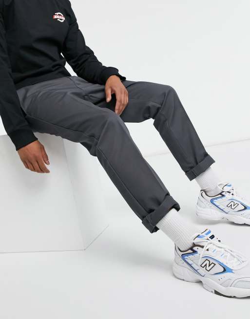 Dickies 872 work pants in charcoal grey slim fit - GREY