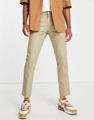Dickies 872 work trousers in beige slim fit  - BEIGE - ASOS Price Checker