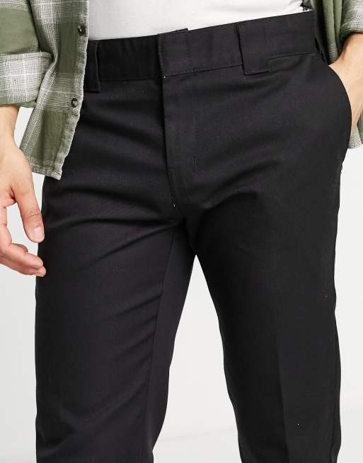 Black skinny store work pants mens