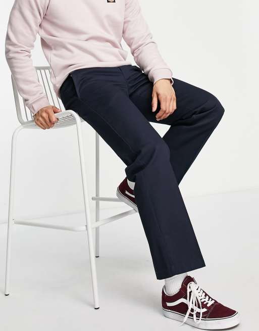 Dickies – 873 – Granatowe dopasowane spodnie o prostym kroju w stylu roboczym – NAVY