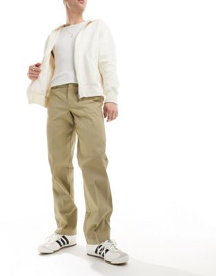 Dickies 873 slim straight fit work chino trousers in khaki - ASOS Price Checker