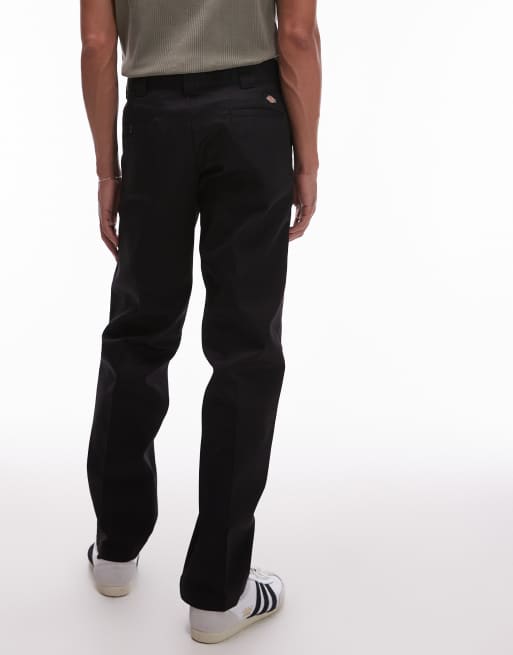 Dickies 873 slim straight fit work chino pants in black