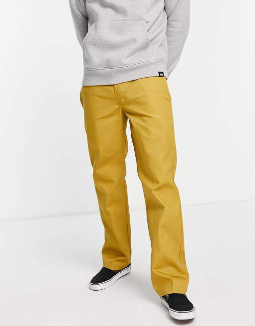 Dickies 873 slim straight fit work pants in brown