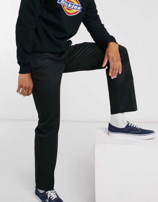 jeg er glad Rotere Spiller skak Dickies 873 slim straight fit work trousers in black | ASOS