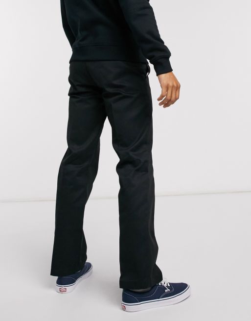 Dickies 873 work pants in black slim straight fit