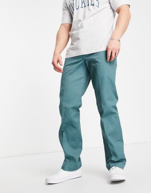 Dickies 873 slim straight work pant in green