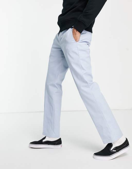 Dickies 873 slim straight work pant in light blue