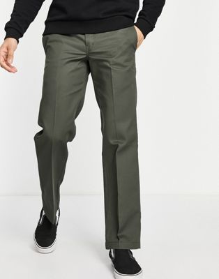 Dickies 873 work trousers in khaki slim straight fit