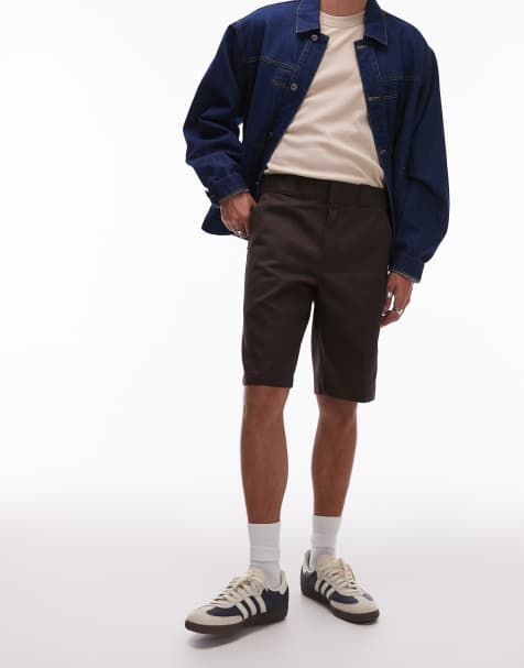 Dickies 874 11 inch shorts in dark brown - view 1