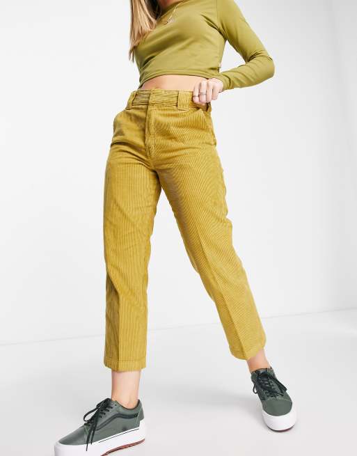 Yellow on sale cropped trousers