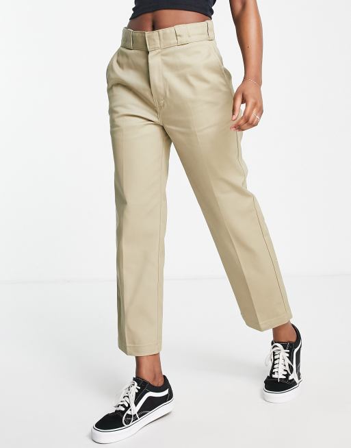 Dickies Women 874 Cropped Pant Khaki - Boardwalk Surf & Street