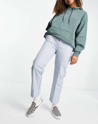 light blue work pants