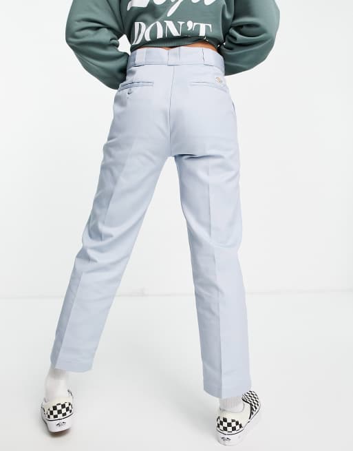 Dickies 874 cropped work pants in light blue