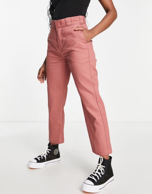 Cropped store work trousers