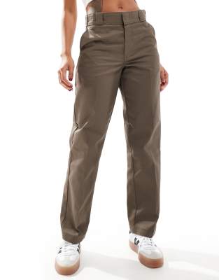 Dickies - 874 - Gerade geschnittene Arbeitshose in Braun-Brown