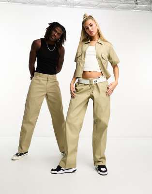 Dickies - 874 - Gerade geschnittene Unisex-Arbeitshose in Beige-Grün