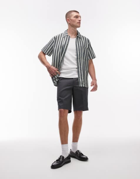 Dickies – 874 – Mörkgrå arbetsshorts med rak passform - view 1