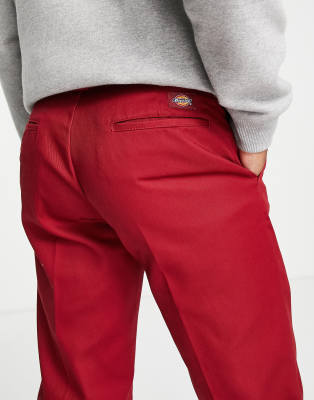 red dickie pants