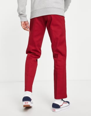 dickies red work pants