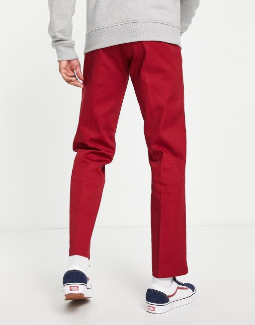 Pantalon de travail discount rouge