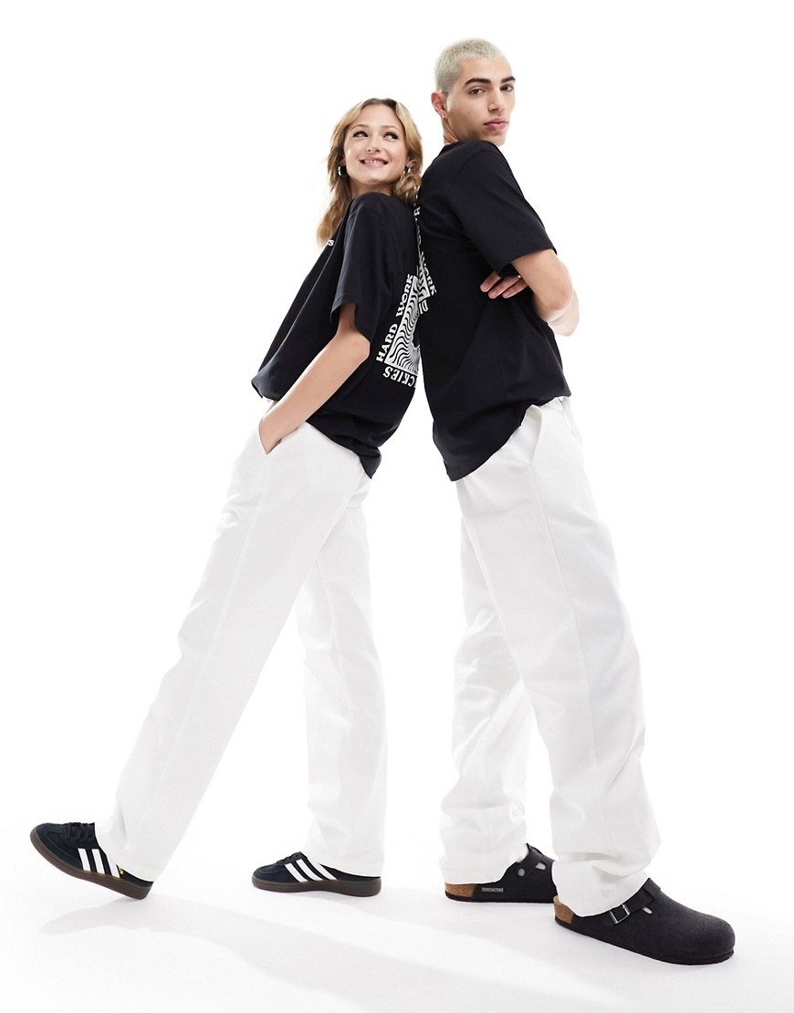 Dickies 874 straight fit trousers in white