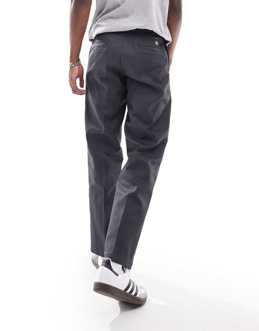 Dickies 874 straight fit unisex work chino trousers in charcoal 