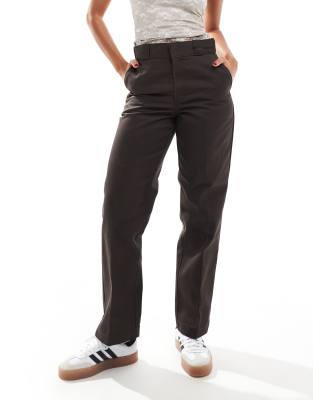 Dickies 874 straight fit work chino pants in brown