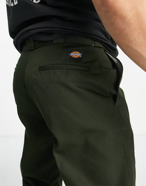 Dickies 874 straight fit work chino pants in olive green