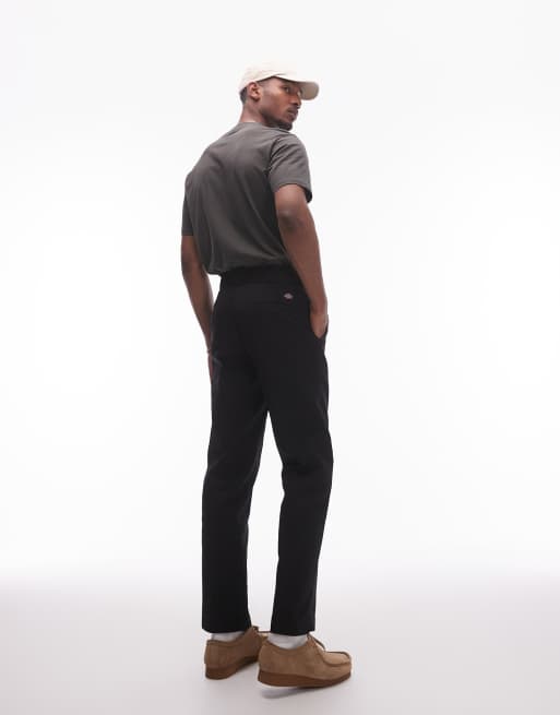 Dickies 874 straight fit work chino trousers in black 