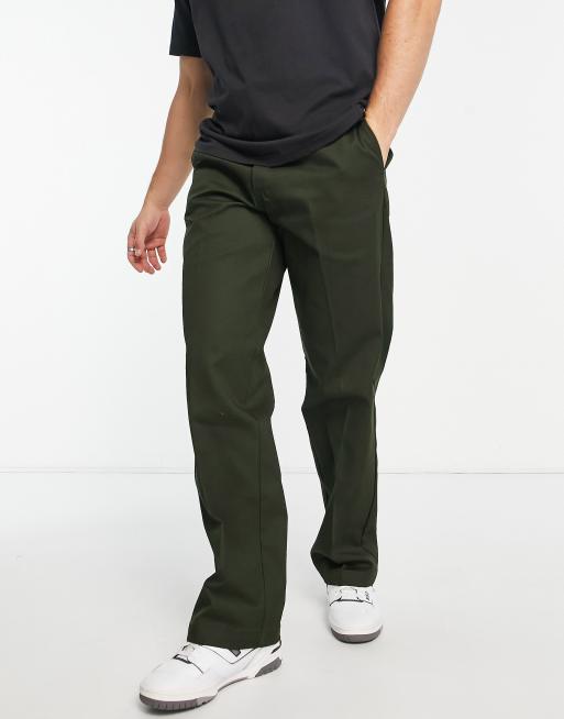 Dickies 874 straight fit work chino trousers in olive green