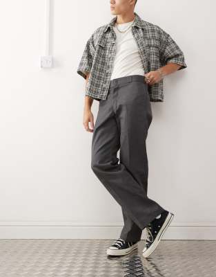 874 straight fit work pants in dark gray