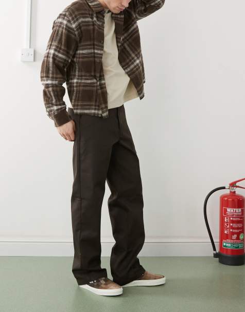 Dickies 874 straight leg work pants in dark brown - view 1