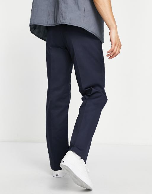 Slim fit best sale work trousers navy