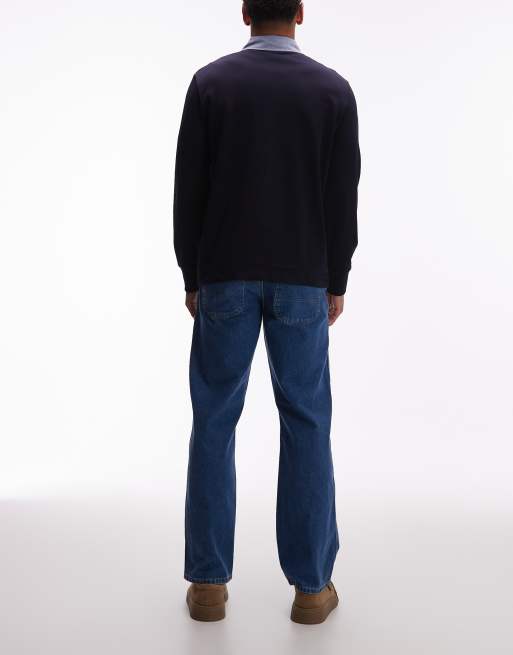 Dickies – 954 – Niebieskie luźne jeansy o prostym kroju w roboczym stylu, 2 z 5