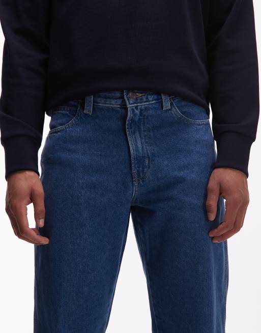 Dickies – 954 – Niebieskie luźne jeansy o prostym kroju w roboczym stylu, 4 z 5
