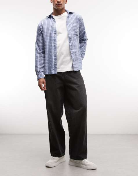 Dickies 958 baggy tapered work jeans in black - view 1