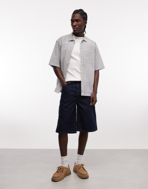 Dickies – 958 – Lockere, kurze Jeans in Dunkelblau, 13 Zoll Schrittlänge - view 1