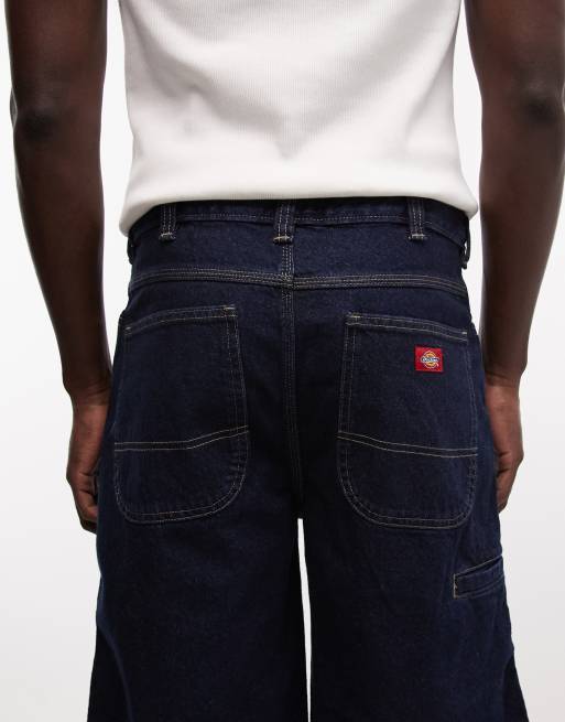 Dickies – 958 – Lockere, kurze Jeans in Dunkelblau, 13 Zoll Schrittlänge, 4 von 5