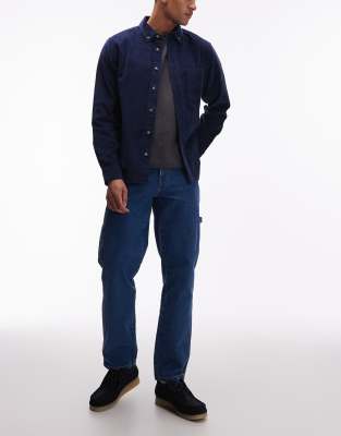 Dickies - 993 - Jean classique fuselé style charpentier - Bleu classique