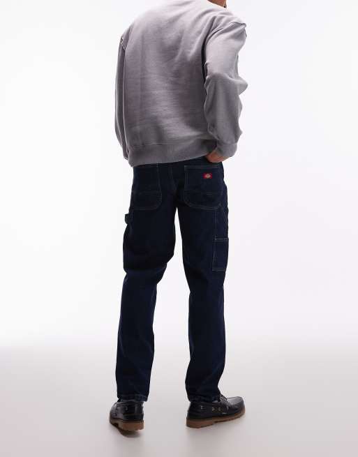 Dickies 993 regular tapered carpenter jeans in dark indigo, 3 of 5